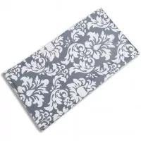Husa multifunctionala 4 in 1 - Esarfa alaptare, husa pentru cosulet auto, cos cumparaturi si scaun de masa Bambinice Gri/Alb/Flowers