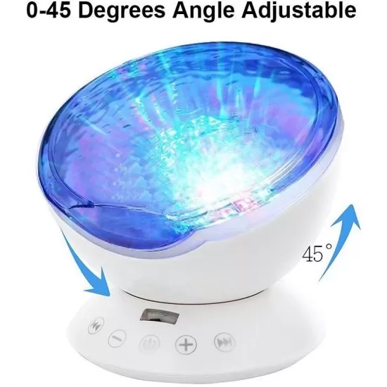 Lampa de veghe cu proiector si sunete Ocean Wave Bambinice Lampa de veghe cu proiector si sunete Ocean Wave Bambinice