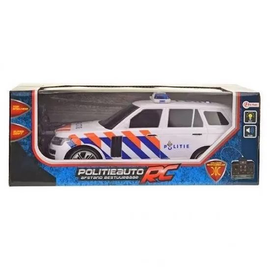 Masina de politie cu telecomanda, sunete si lumini Toi-Toys Masina de politie cu telecomanda, sunete si lumini Toi-Toys