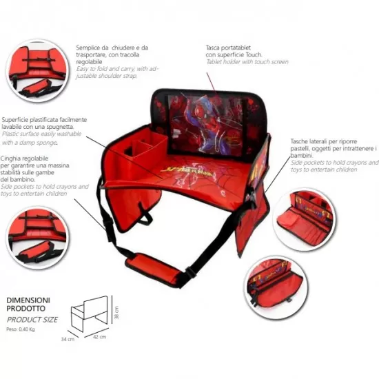 Masuta calatorii cu suport pentru Tableta Spiderman Disney Masuta calatorii cu suport pentru Tableta Spiderman Disney
