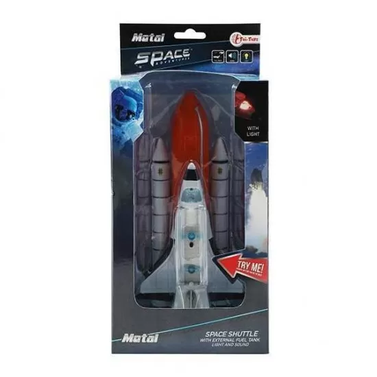 Jucarie nava spatiala cu lumini si sunete 20 cm Toi-Toys Jucarie nava spatiala cu lumini si sunete 20 cm Toi-Toys