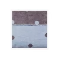 Paturica bebelusi Bumbac Buline 75x100 Womar Zaffiro Albastru/Gri