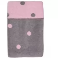 Paturica bebelusi Bumbac Buline 75x100 Womar Zaffiro Roz/Gri