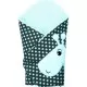 Paturica de infasat multifunctionala cu broderie Girafa Womar Zaffiro Gri Inchis/Turcoaz AN-BWZF-05GR Paturica de infasat multifunctionala cu broderie Girafa Womar Zaffiro Gri Inchis/Turcoaz AN-BWZF-05GR