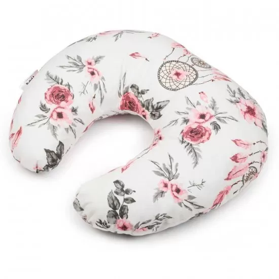 Perna alaptat 140 cm Flumi FM3406854 Alb Roses Perna alaptat 140 cm Flumi FM3406854 Alb Roses