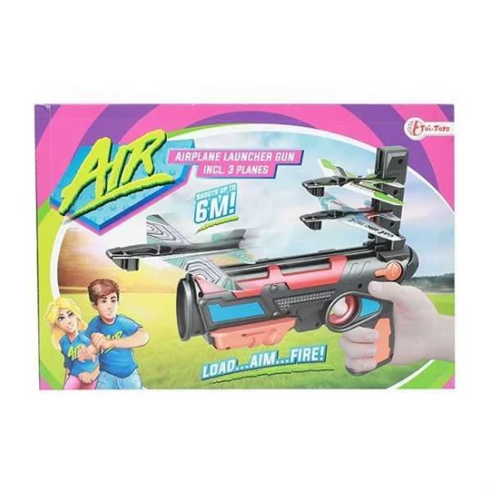 Pistol lansator 3 avioane Toi-Toys TT35257A Pistol lansator 3 avioane Toi-Toys TT35257A
