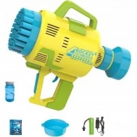Pistol pentru baloane de sapun Bubble Maker Ikonka Galben