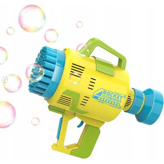 Pistol pentru baloane de sapun Bubble Maker Ikonka Galben Pistol pentru baloane de sapun Bubble Maker Ikonka Galben