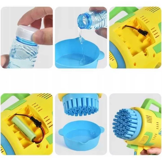 Pistol pentru baloane de sapun Bubble Maker Ikonka Galben Pistol pentru baloane de sapun Bubble Maker Ikonka Galben