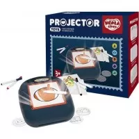 Proiector desen cu 20 sabloane si 6 carioci 22.5 x 18 x 6 cm Koala Diary KD80309 Albastru