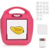 Proiector desen cu 20 sabloane si 6 carioci 22.5 x 18 x 6 cm Koala Diary KD80309 Roz