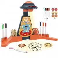 Proiector desen cu 6 diapozitive si 6 carioci incluse Koala Diary KD80308 Albastru