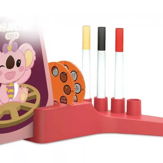 Proiector desen cu 6 diapozitive si 6 carioci incluse Koala Diary KD80308 Roz Proiector desen cu 6 diapozitive si 6 carioci incluse Koala Diary KD80308 Roz
