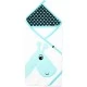 Prosop de baie cu broderie Girafa 80x80 Womar Zaffiro Alb/Turcoaz/Gri Inchis Prosop de baie cu broderie Girafa 80x80 Womar Zaffiro Alb/Turcoaz/Gri Inchis