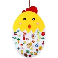 Puisor din fetru cu 35 decoratiuni 91x61 cm Bambinice