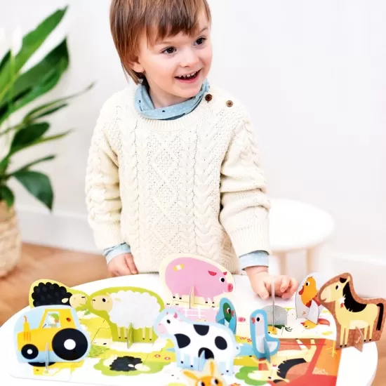 Puzzle educativ - Descopera animalele de la Ferma 20 piese 48x32cm Puzzle educativ - Descopera animalele de la Ferma 20 piese 48x32cm
