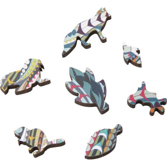 Puzzle Lemn Elefant, 137 piese, 30x22.5 cm Grafix Puzzle Lemn Elefant, 137 piese, 30x22.5 cm Grafix