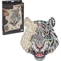 Puzzle Lemn Tigru, 135 piese, 30x22.5 cm Grafix