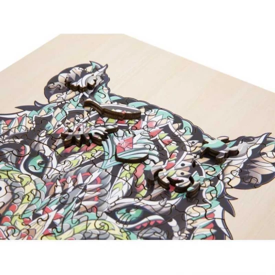 Puzzle Lemn Tigru, 135 piese, 30x22.5 cm Grafix Puzzle Lemn Tigru, 135 piese, 30x22.5 cm Grafix