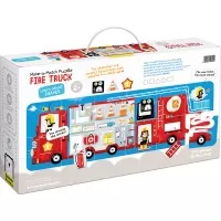 Puzzle masina de pompieri 23 piese 98x33cm Banana Panda