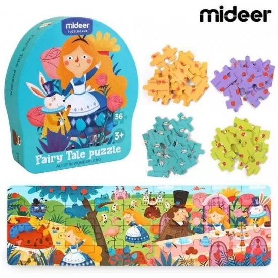 Puzzle poveste Alice in Tara Minunilor 36 piese Mideer Puzzle poveste Alice in Tara Minunilor 36 piese Mideer