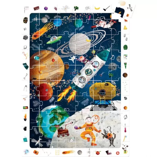 Puzzle Spatiu 60 piese 48x68cm Banana Panda Puzzle Spatiu 60 piese 48x68cm Banana Panda
