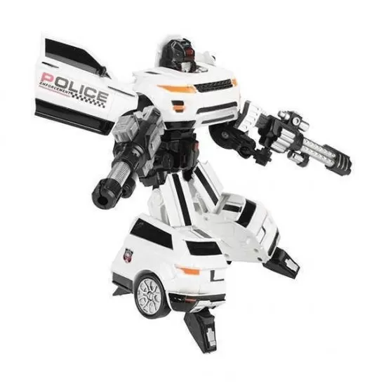 Robot transformabil in masina SUV Roboforces 20 cm Toi-Toys TT30087Z alb Robot transformabil in masina SUV Roboforces 20 cm Toi-Toys TT30087Z alb