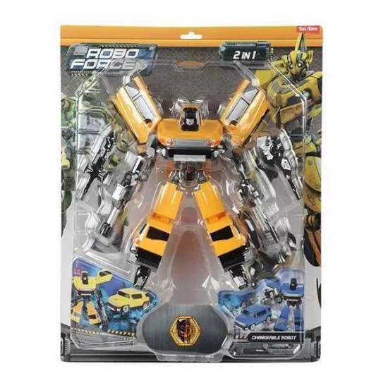 Robot transformabil in masina SUV Roboforces 20 cm Toi-Toys TT30087Z galben Robot transformabil in masina SUV Roboforces 20 cm Toi-Toys TT30087Z galben