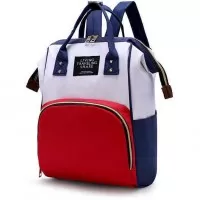 Rucsac multifunctional mamici Colors Bambinice BN031 Bej/Albastru/Rosu