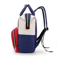 Rucsac multifunctional mamici Colors Bambinice BN031 Bej/Albastru/Rosu