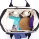 Rucsac multifunctional mamici Colors Bambinice BN031 Bej/Albastru/Rosu Rucsac multifunctional mamici Colors Bambinice BN031 Bej/Albastru/Rosu