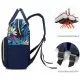 Rucsac multifunctional mamici Leaves Bambinice BN028 Albastru Rucsac multifunctional mamici Leaves Bambinice BN028 Albastru