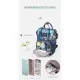 Rucsac multifunctional mamici Leaves Bambinice BN028 Albastru Rucsac multifunctional mamici Leaves Bambinice BN028 Albastru