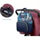 Rucsac multifunctional mamici Leaves Bambinice BN028 Albastru Rucsac multifunctional mamici Leaves Bambinice BN028 Albastru