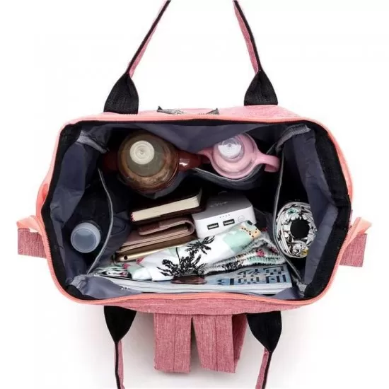 Rucsac multifunctional mamici Melange Bambinice BN029 Mov Rucsac multifunctional mamici Melange Bambinice BN029 Mov