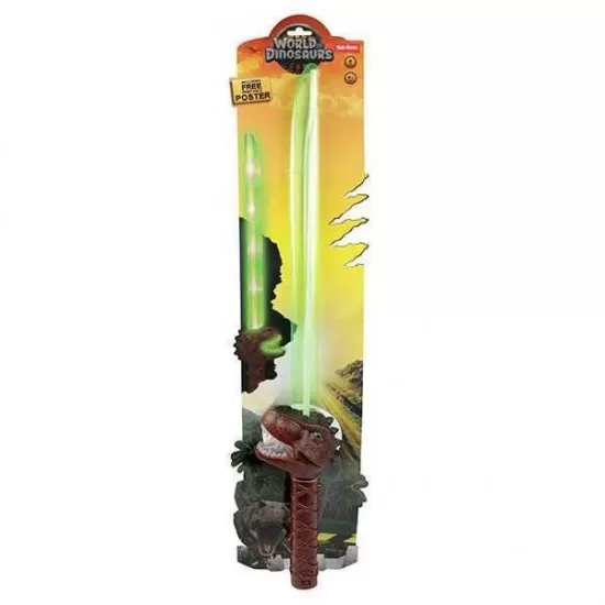 Sabie laser cu sunete si lumini Jurassic Revival 74cm Toi-Toys TT12054A Sabie laser cu sunete si lumini Jurassic Revival 74cm Toi-Toys TT12054A