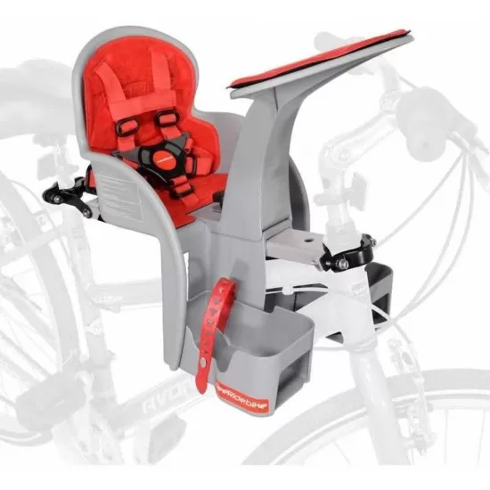 Scaun bicicleta copii SafeFront Clasic, Pozitie montare Centru, 15 Kg si si Casca Protectie XS 44-48 Penguin WeeRide WR09SKPG Gri/Rosu Scaun bicicleta copii SafeFront Clasic, Pozitie montare Centru, 15 Kg si si Casca Protectie XS 44-48 Penguin WeeRide WR09SKPG Gri/Rosu