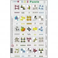 Set 12 Puzzle-uri 1-2-3, 25 Piese Larsen LRP46