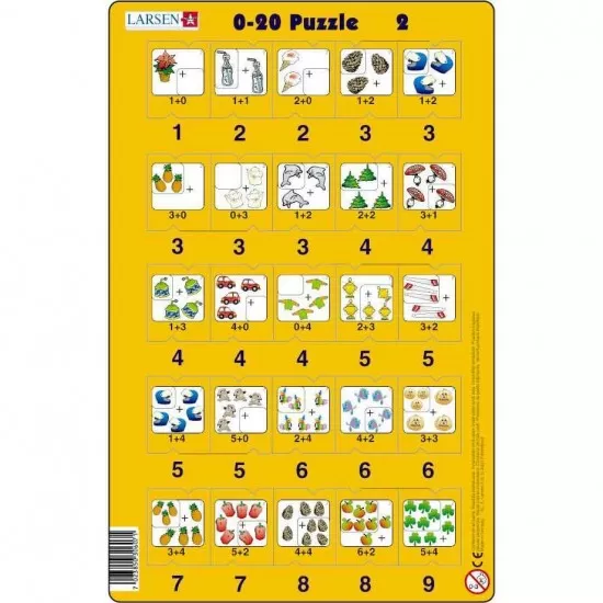 Set 16 Puzzle-uri 0 - 20, 25 Piese Larsen LRP47 Set 16 Puzzle-uri 0 - 20, 25 Piese Larsen LRP47