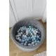 Set 200 bile din plastic colorate 7 cm Flumi FM3302911 Alb/Albastru/Gri Set 200 bile din plastic colorate 7 cm Flumi FM3302911 Alb/Albastru/Gri