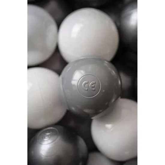 Set 200 bile din plastic colorate 7 cm Flumi FM3302911 Alb/Gri Deschis/Gri Inchis Set 200 bile din plastic colorate 7 cm Flumi FM3302911 Alb/Gri Deschis/Gri Inchis