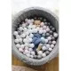 Set 200 bile din plastic colorate 7 cm Flumi FM3302911 Alb/Roz/Gri