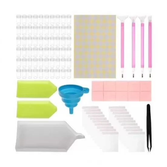 Set complet de accesorii cu geanta inclusa pentru Diamond Painting Malatec MY18060 Set complet de accesorii cu geanta inclusa pentru Diamond Painting Malatec MY18060