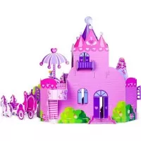 Set constructie puzzle 3D Castelul Printesei Fiesta Crafts 109 piese