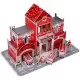 Set constructie puzzle 3D Statie de pompieri Fiesta Crafts 72 piese Set constructie puzzle 3D Statie de pompieri Fiesta Crafts 72 piese