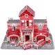 Set constructie puzzle 3D Statie de pompieri Fiesta Crafts 72 piese Set constructie puzzle 3D Statie de pompieri Fiesta Crafts 72 piese