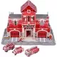 Set constructie puzzle 3D Statie de pompieri Fiesta Crafts 72 piese Set constructie puzzle 3D Statie de pompieri Fiesta Crafts 72 piese