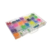 Set creativ elastice loom colorate cu organizator si accesorii, 4400 piese Kruzzel