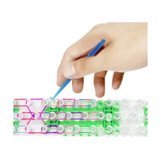 Set creativ elastice loom colorate cu organizator si accesorii, 4400 piese Kruzzel Set creativ elastice loom colorate cu organizator si accesorii, 4400 piese Kruzzel