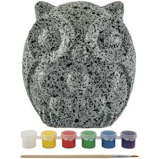 Set Creativ Pictura pe Pietre Animal 8 piese Grafix Bufnita